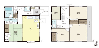 広々とした6DK＋Sの間取りです。寮としてのご利用もおすすめ♪