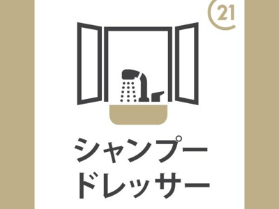 洗面台にシャンプードレッサー付きです