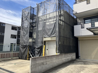 外壁塗装工事中