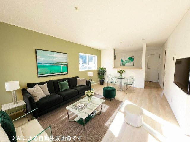 爽やかな自然光が舞い込み、家族との憩いのひとときを過ごす寛ぎの場