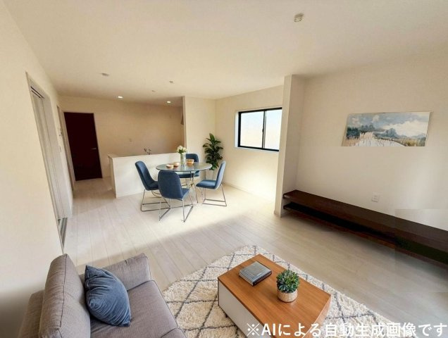 爽やかな自然光が舞い込み、家族との憩いのひとときを過ごす寛ぎの場