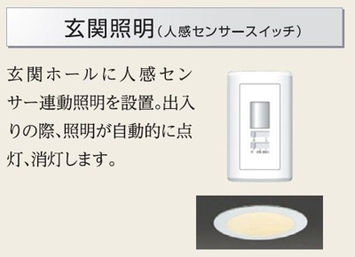 人感センサー玄関照明（イメージ）