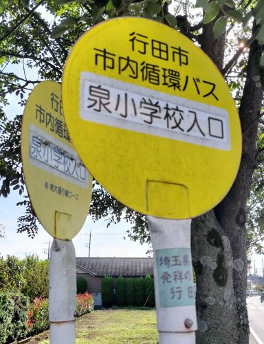 ＜バス停＞泉小学校入口（西循環・南大通り線）